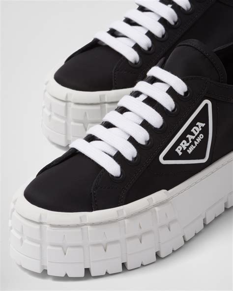 prada wheel gabardine sneakers|prada double wheel platform sneaker.